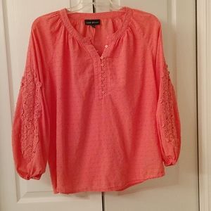 ⚜️ Lane Bryant Embroidered Sleeve Top